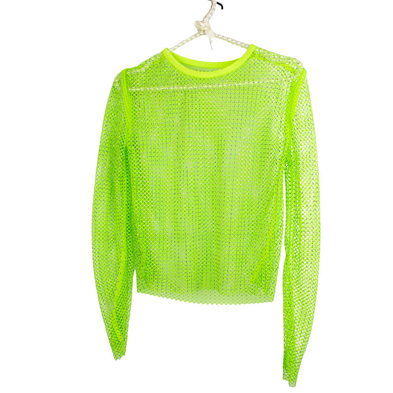 BLING CRYSTAL LONG SLEEVES TOP