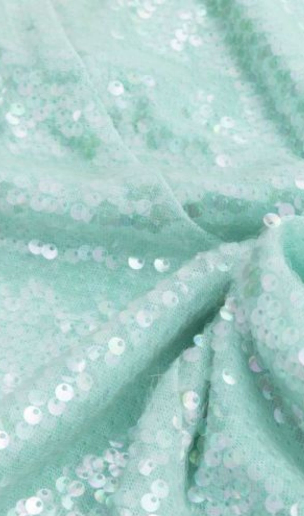 V neckline sequin midi dress in green
