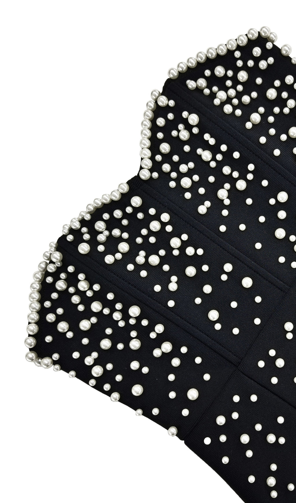 Pearl embellished mermaid maxi dresses