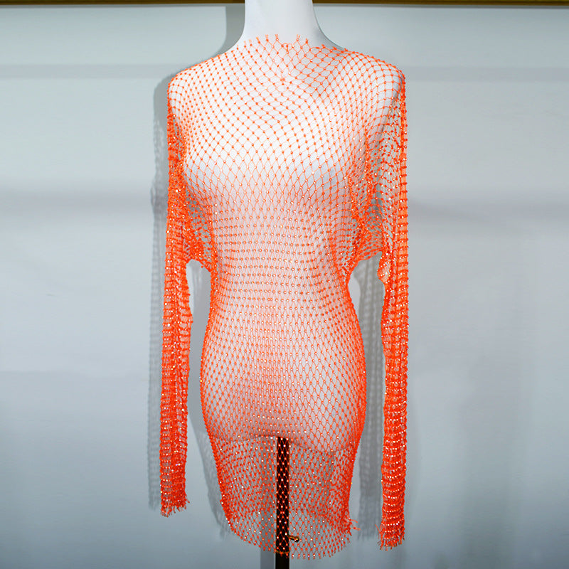 BLING LONG SLEEVES MINI DRESS