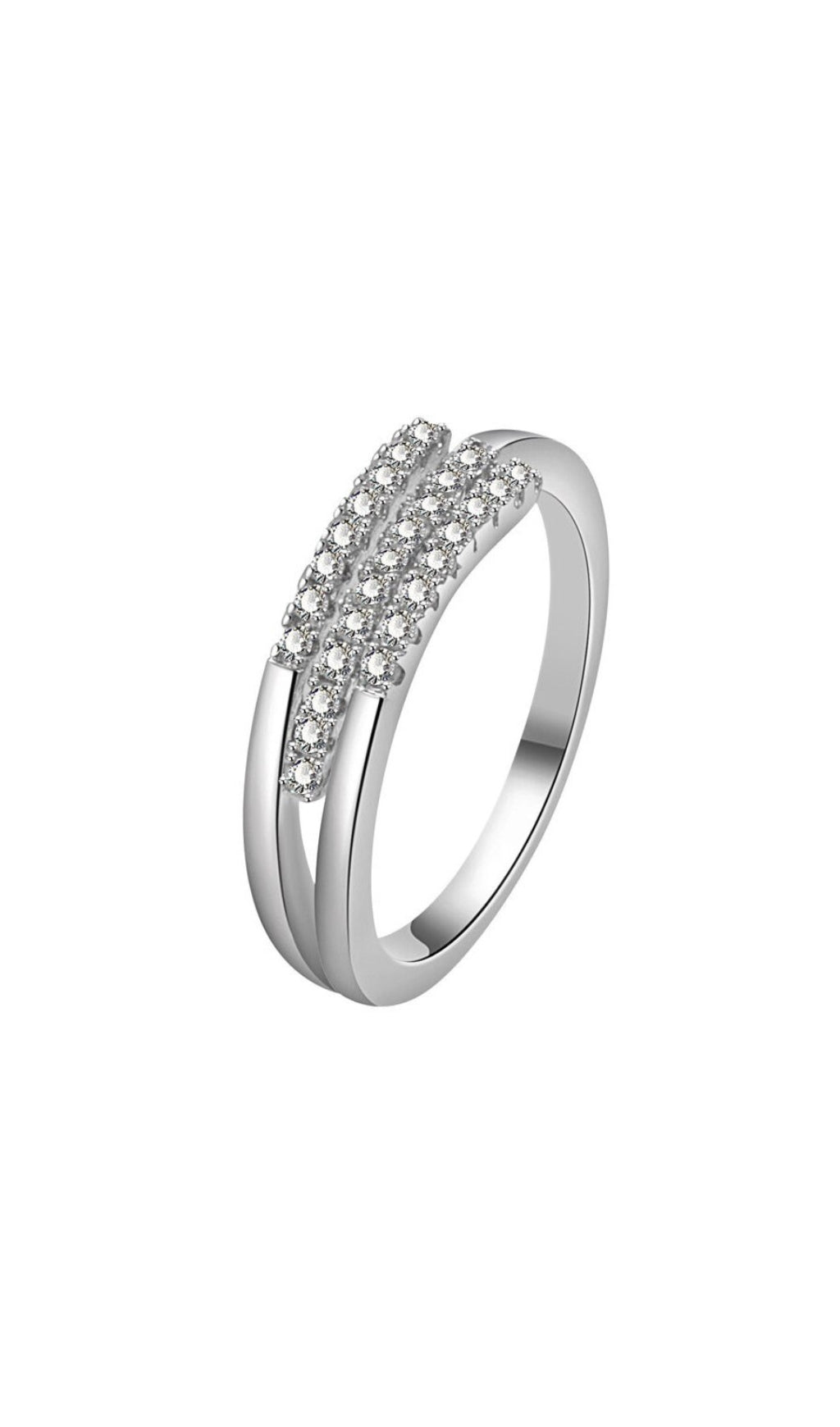 ADJUSTABLE THREE-LAYER DIAMOND RING