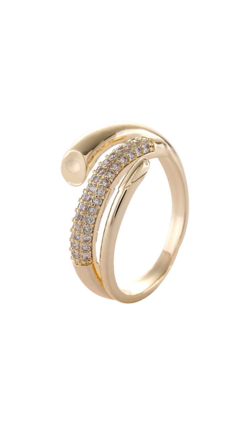GOLD MULTILAYER DIAMOND RING