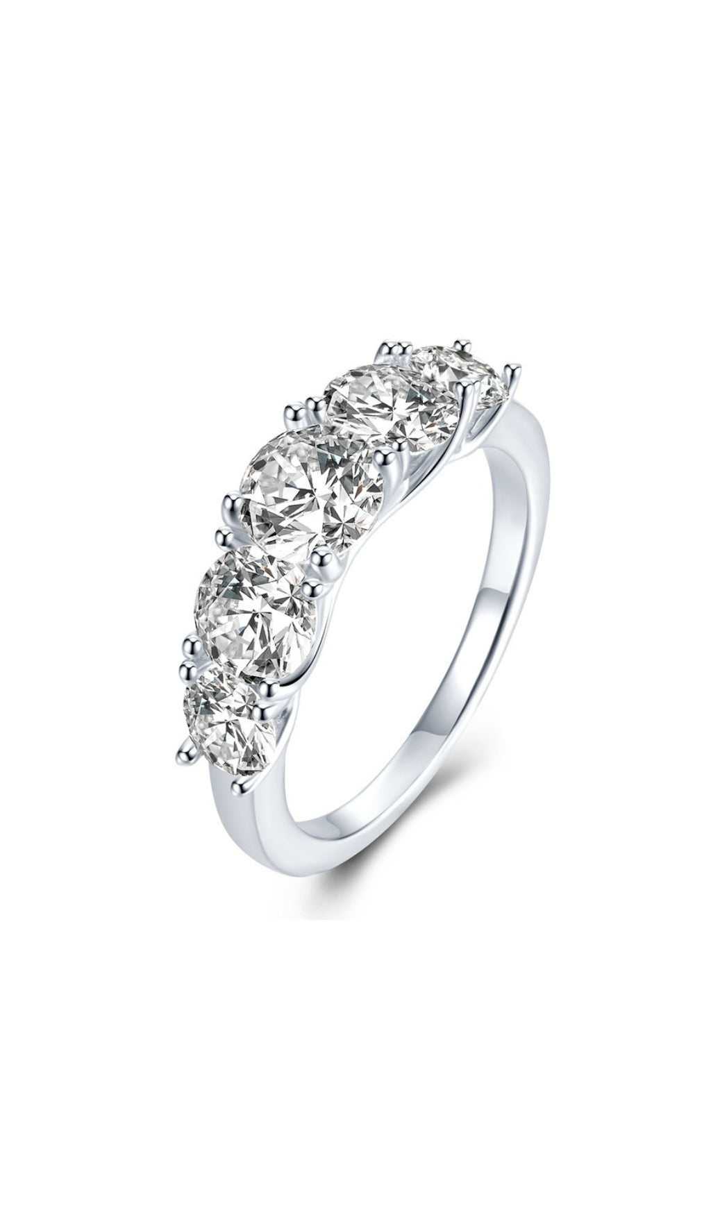 MOISSANITE SPARKLING DIAMOND RING