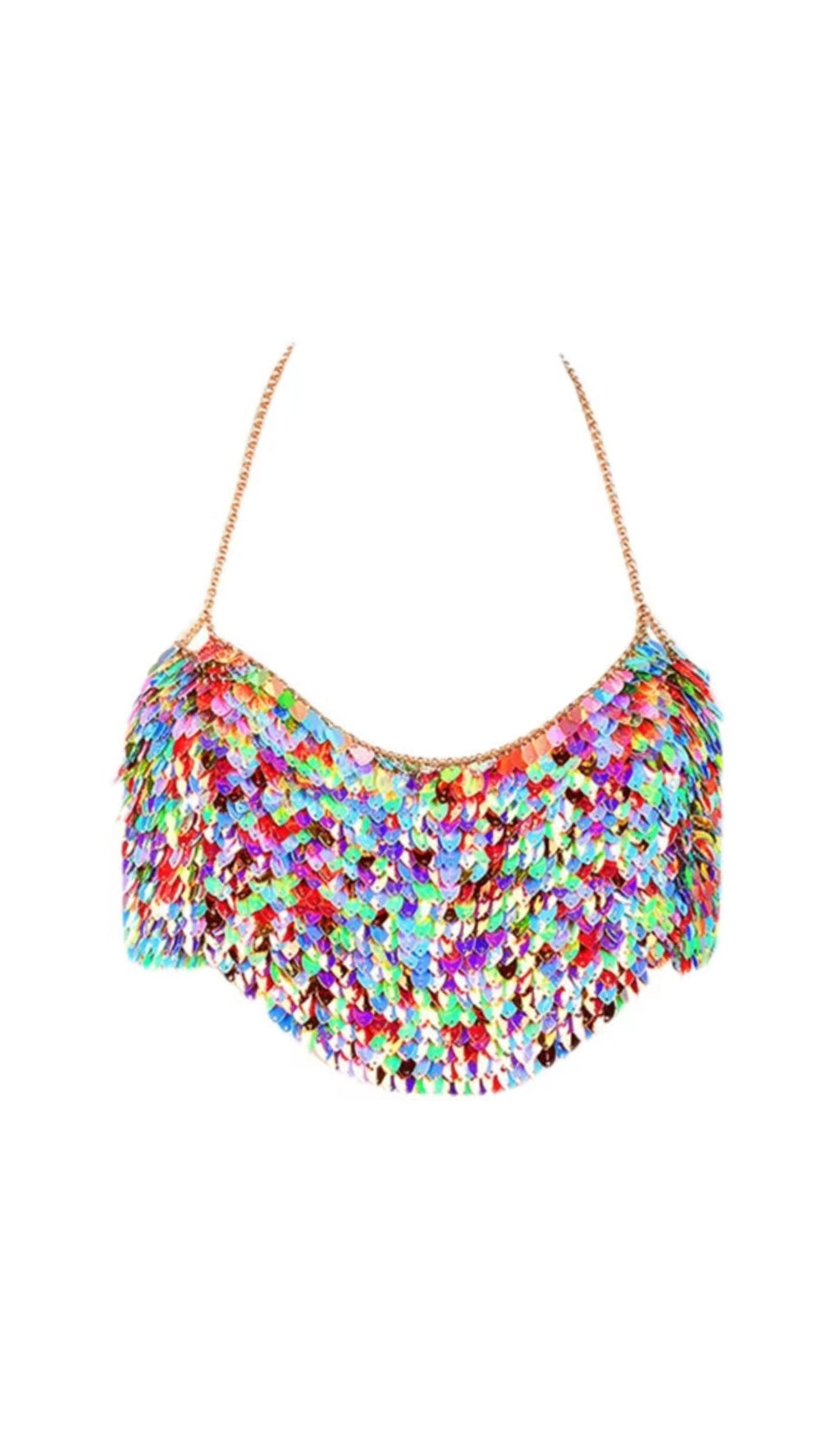 SEQUIN TOP IN MULTI