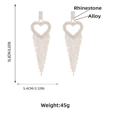 RORY HEART TASSEL EARRINGS