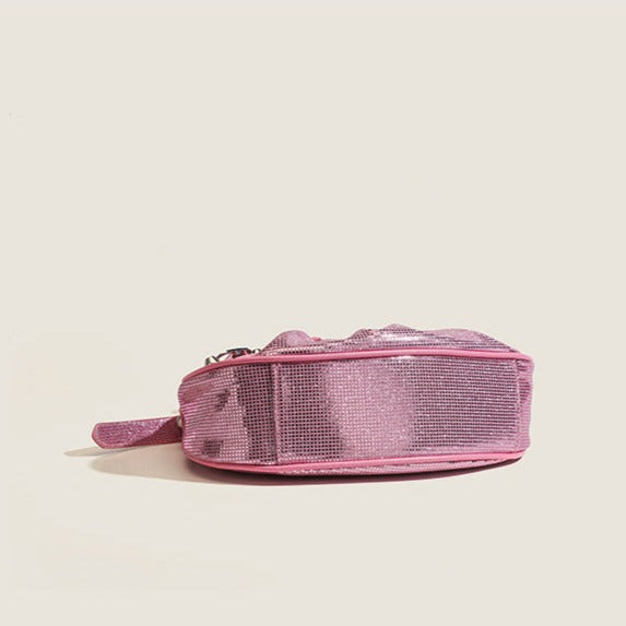 MISTY RHINESTONE SHOULDER BAG IN PINK