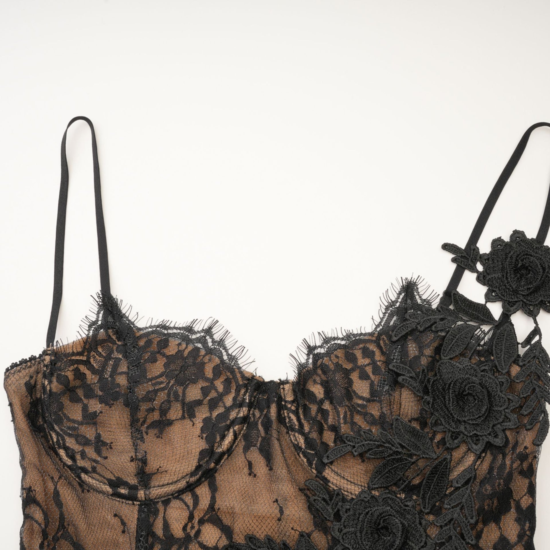 Escala faux-flower lace cardigan & dress matching set