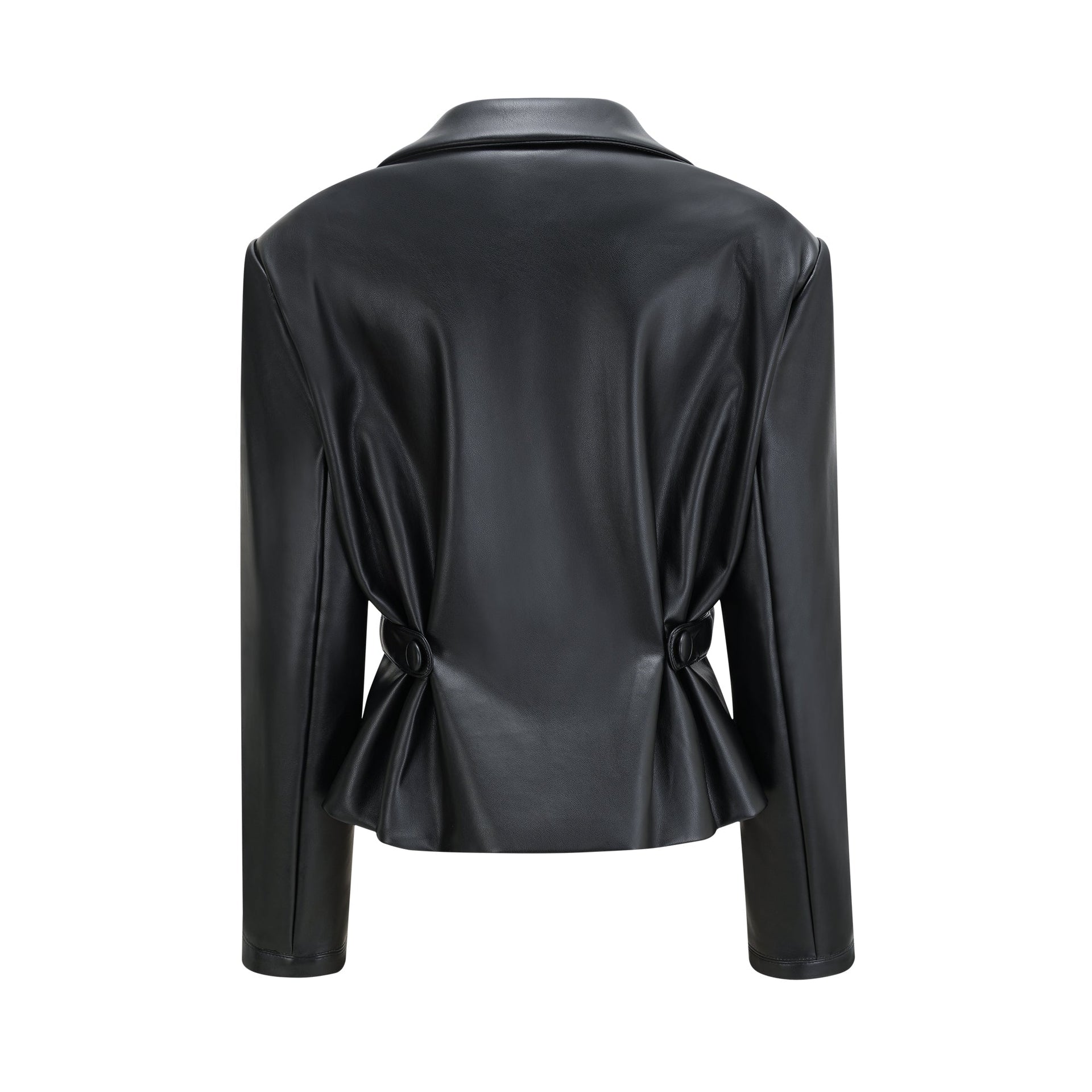 Calista black leather jacket