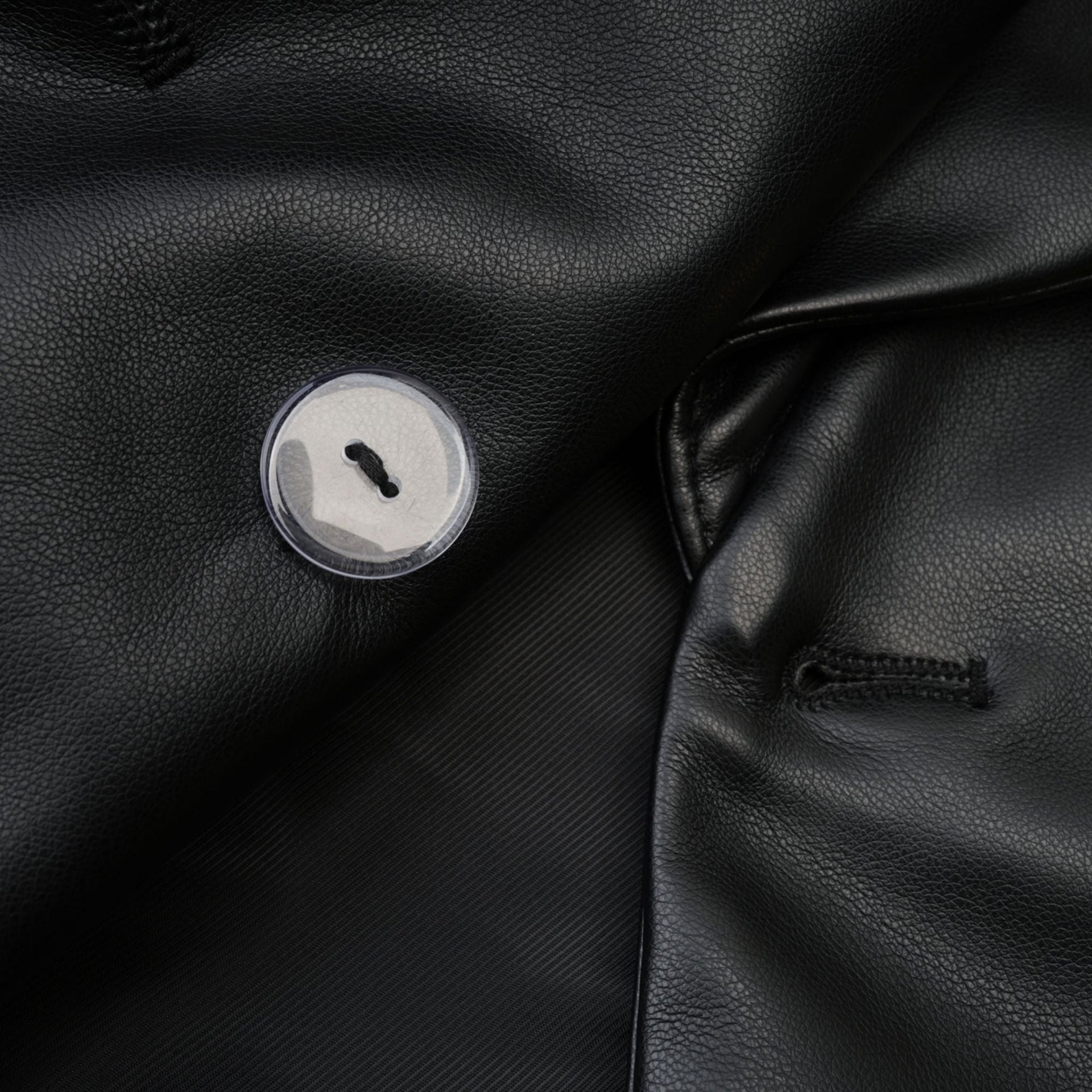 Calista black leather jacket