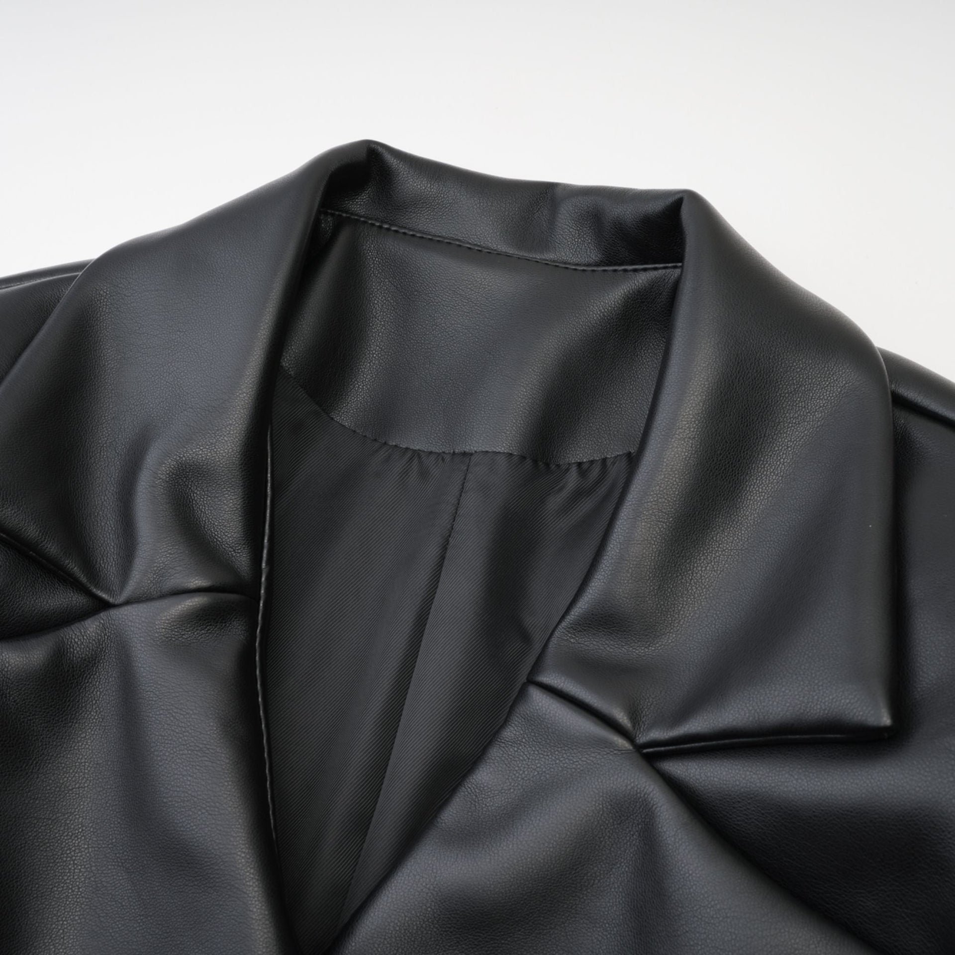 Calista black leather jacket