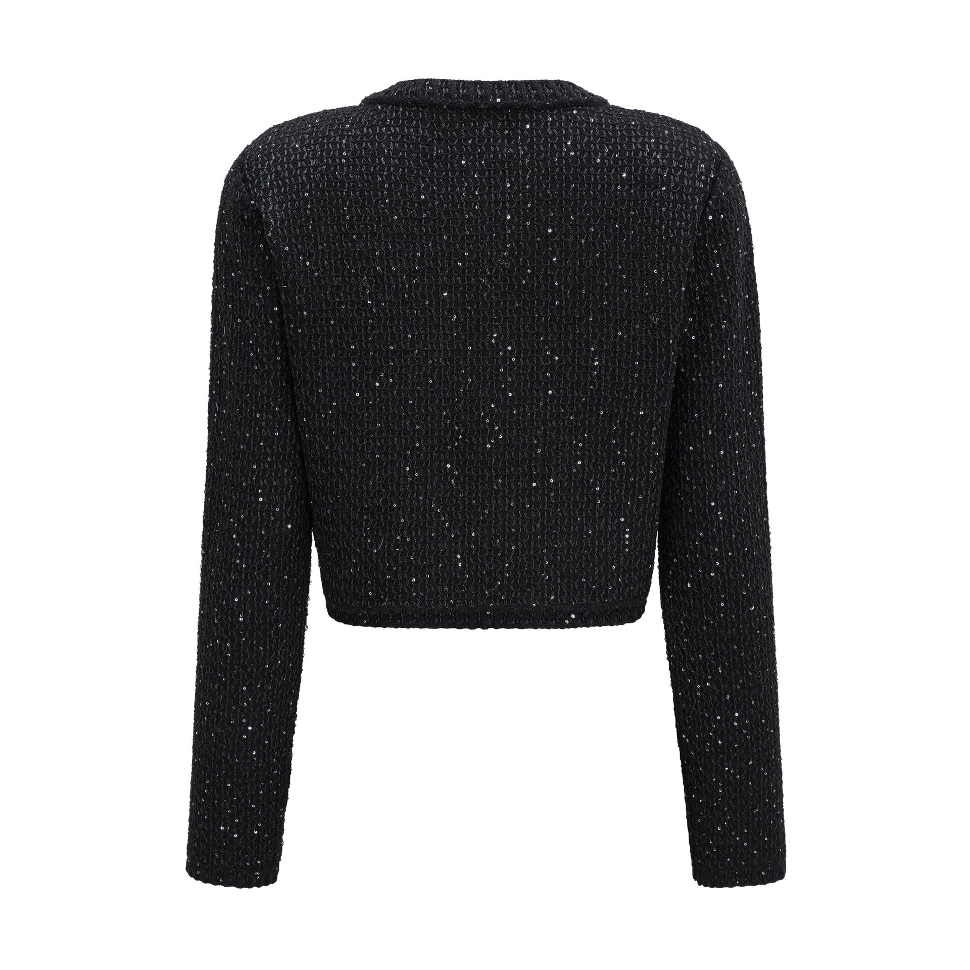 Sylvestra knitted cropped jacket & skirt matching set