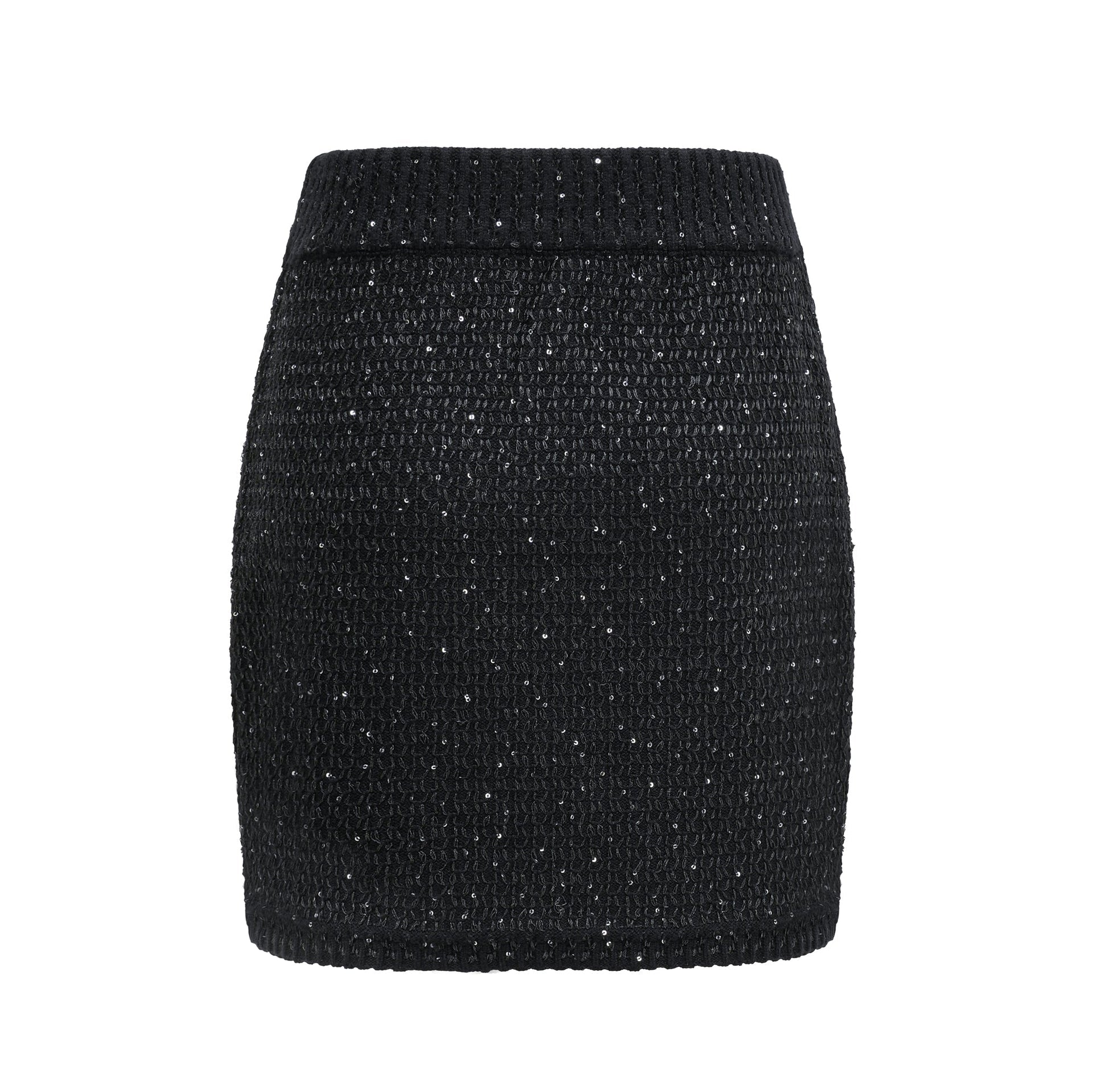 Sylvestra knitted cropped jacket & skirt matching set