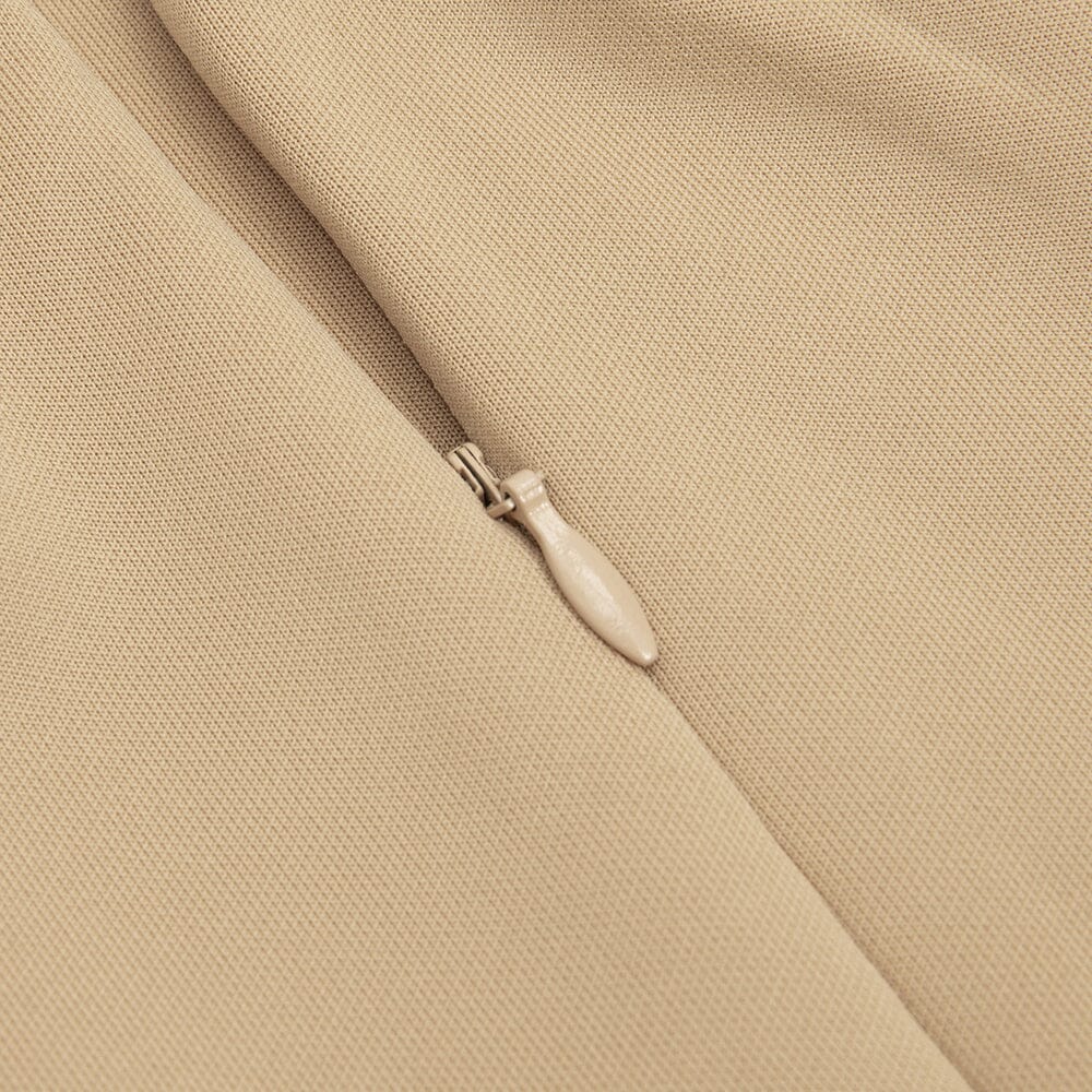 ONE-SHOULDER MERMAID MIDI DRESS IN KHAKI DRESS sis label