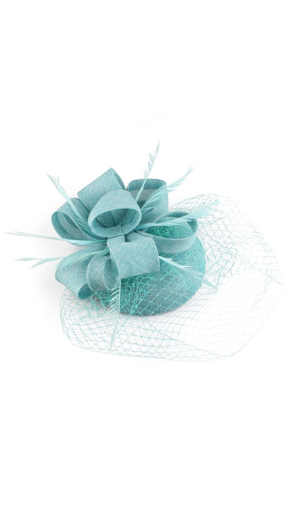 TURQUOISE VEIL FASCINATORS styleofcb