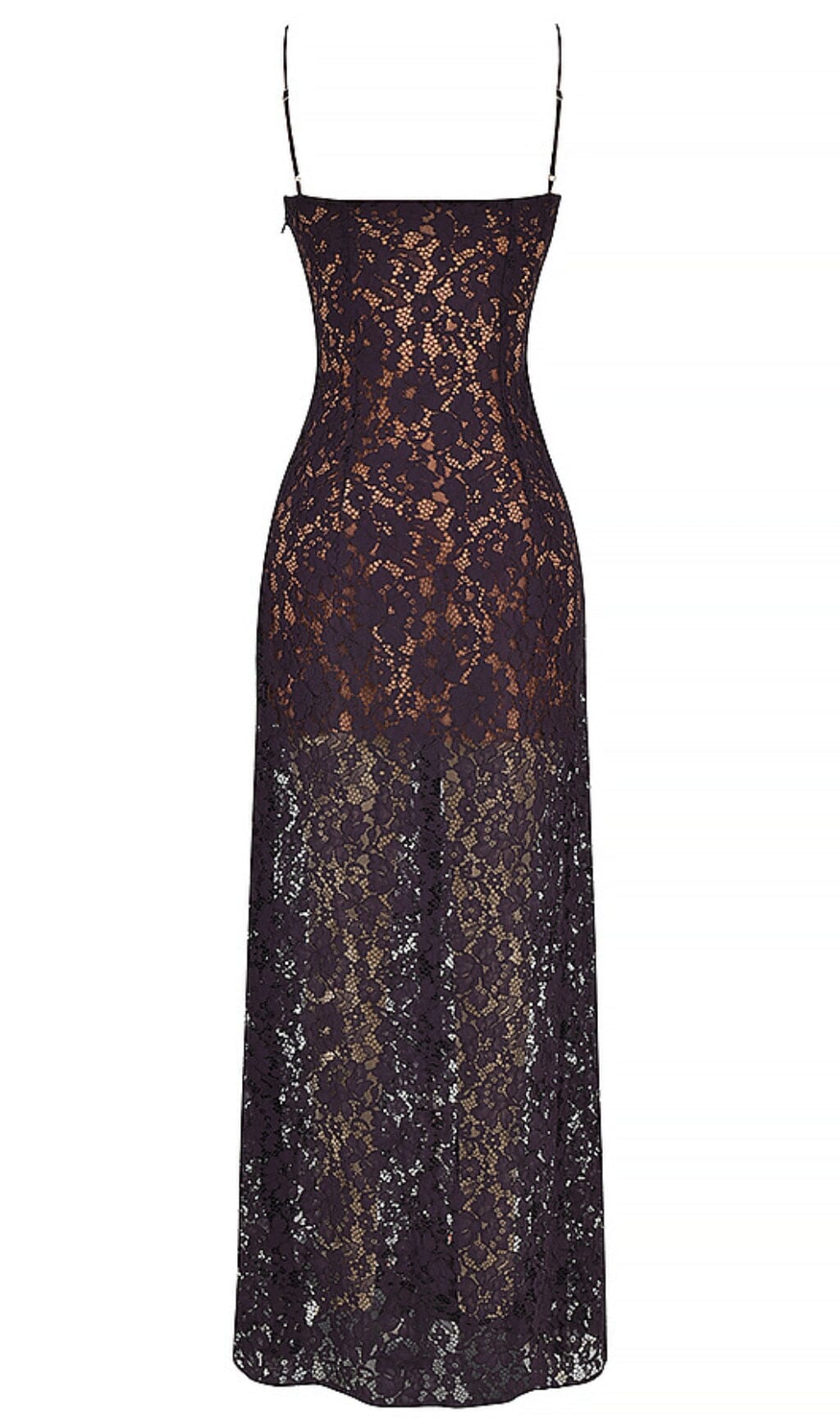NIGHT SHADE LACE MAXI DRESS IN BLACK