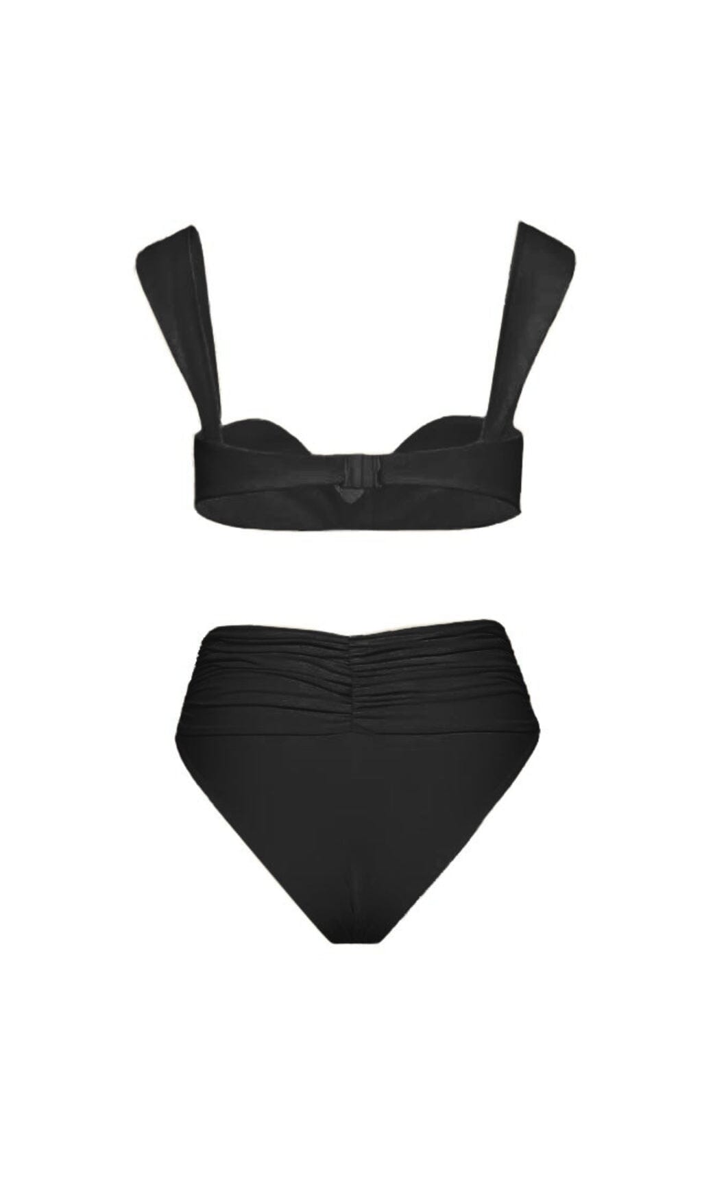 ROSE EMBELLISHED BIKINI SUIT IN BLACK styleofcb