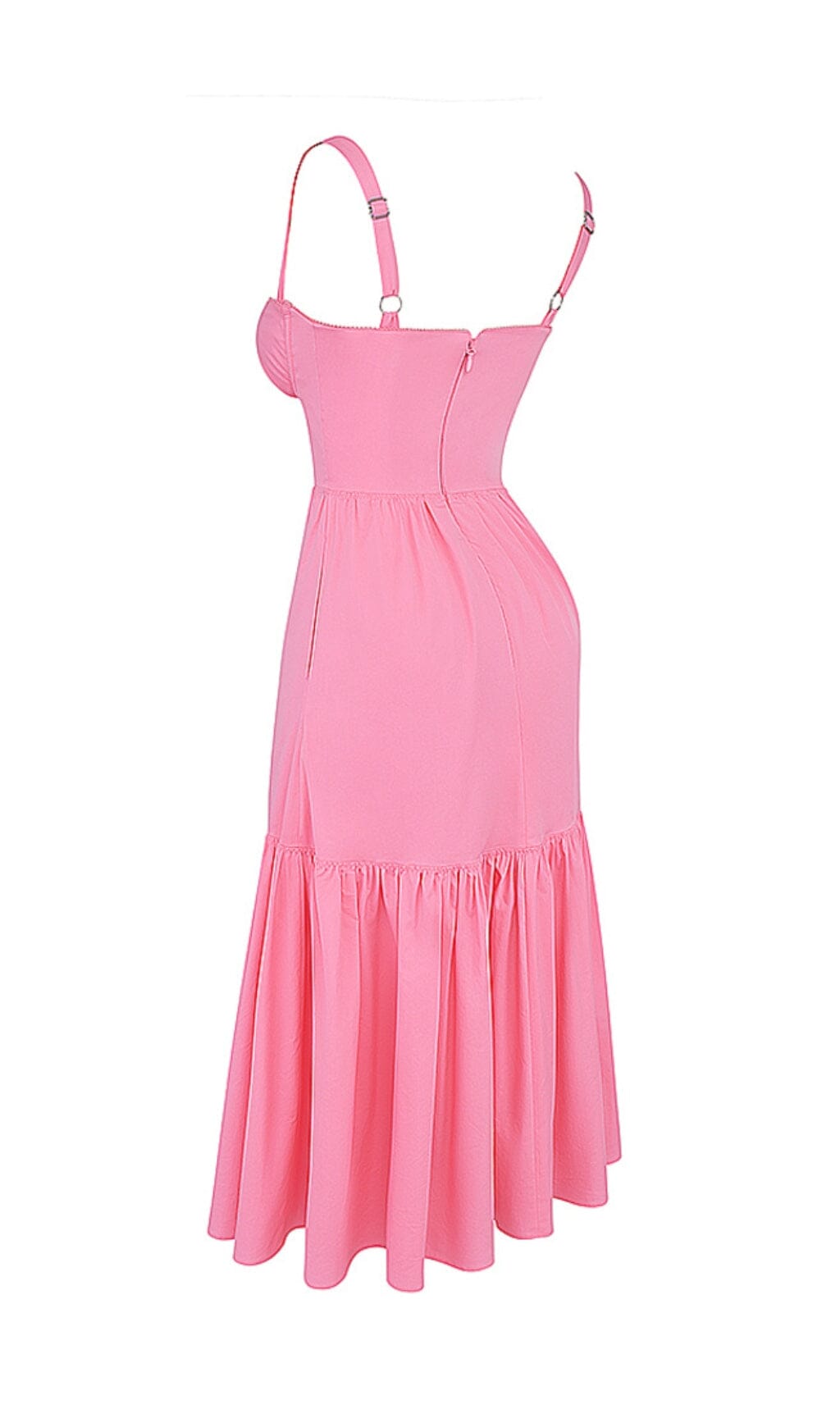 FRENCH PINK MIDI SUNDRESS