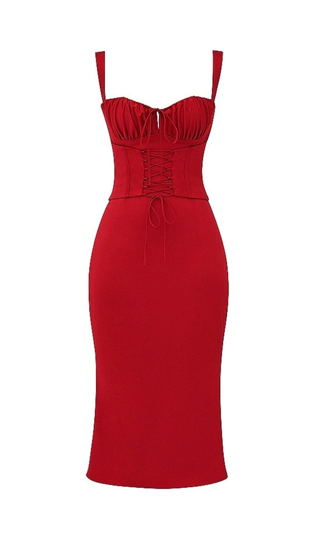RED ROSE CORSET DRESS