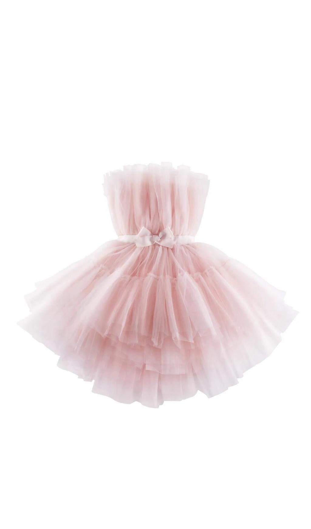 LAYERED STRAPLESS MINI DRESS Dresses styleofcb M PINK