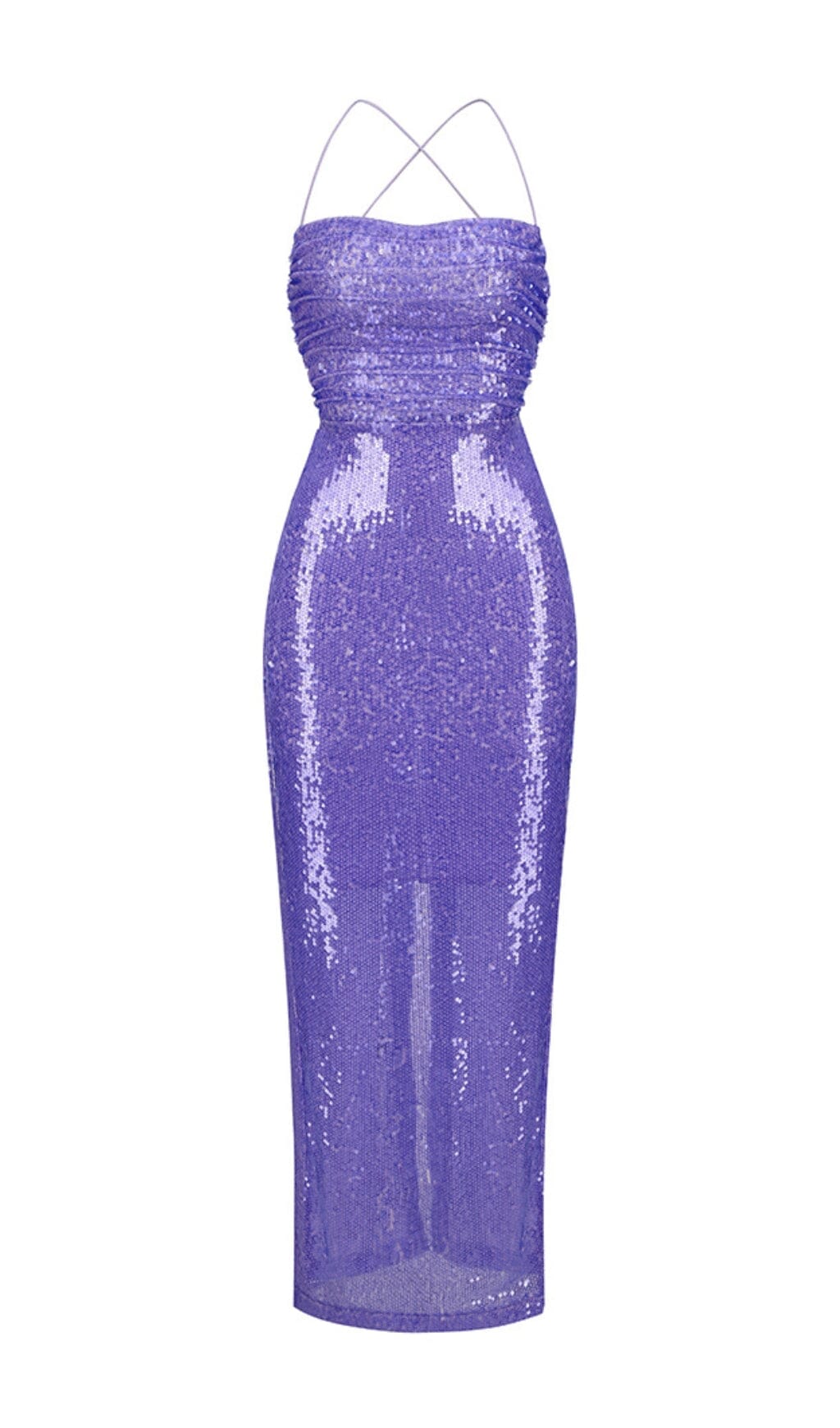 SEQUIN BACKLESS MAXI DRESS IN PURPLE styleofcb