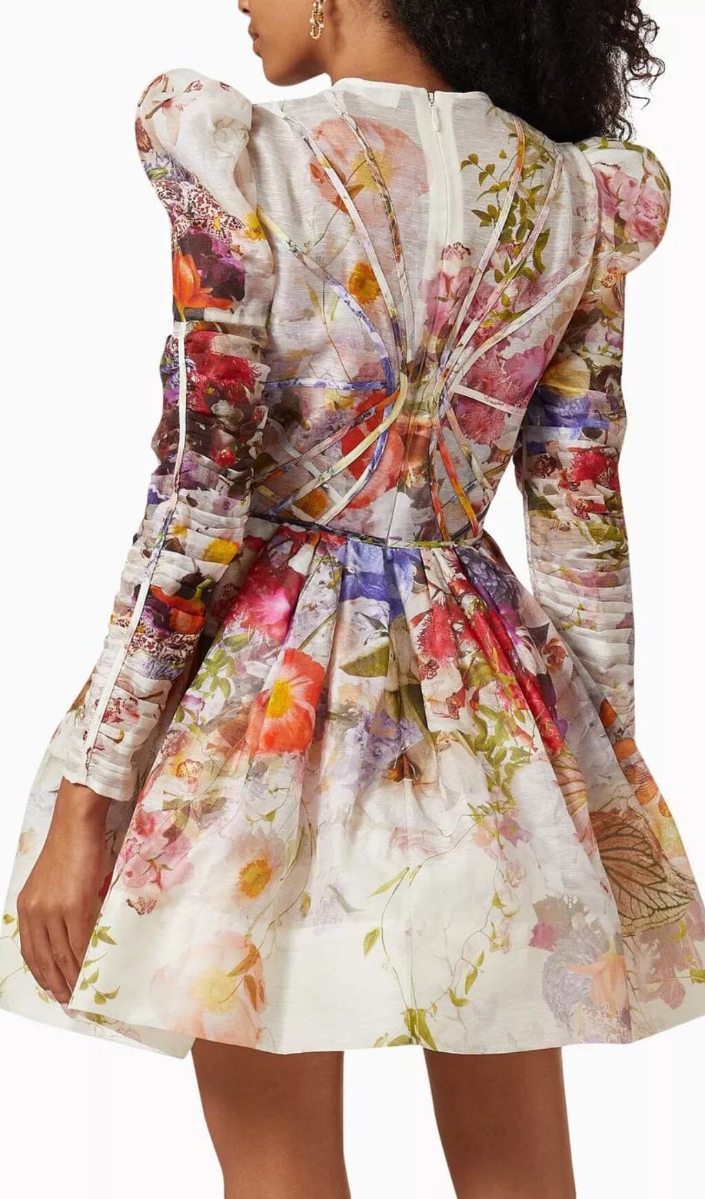 PATRICIA FLORAL PRINTED LONG SLEEVE DRESS