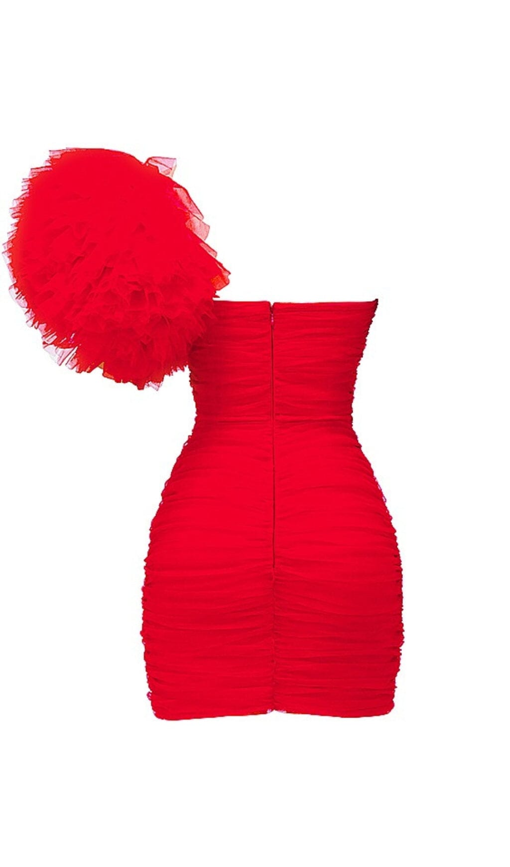 SCARLET RUFFLE SLEEVE DRESS Oh CICI