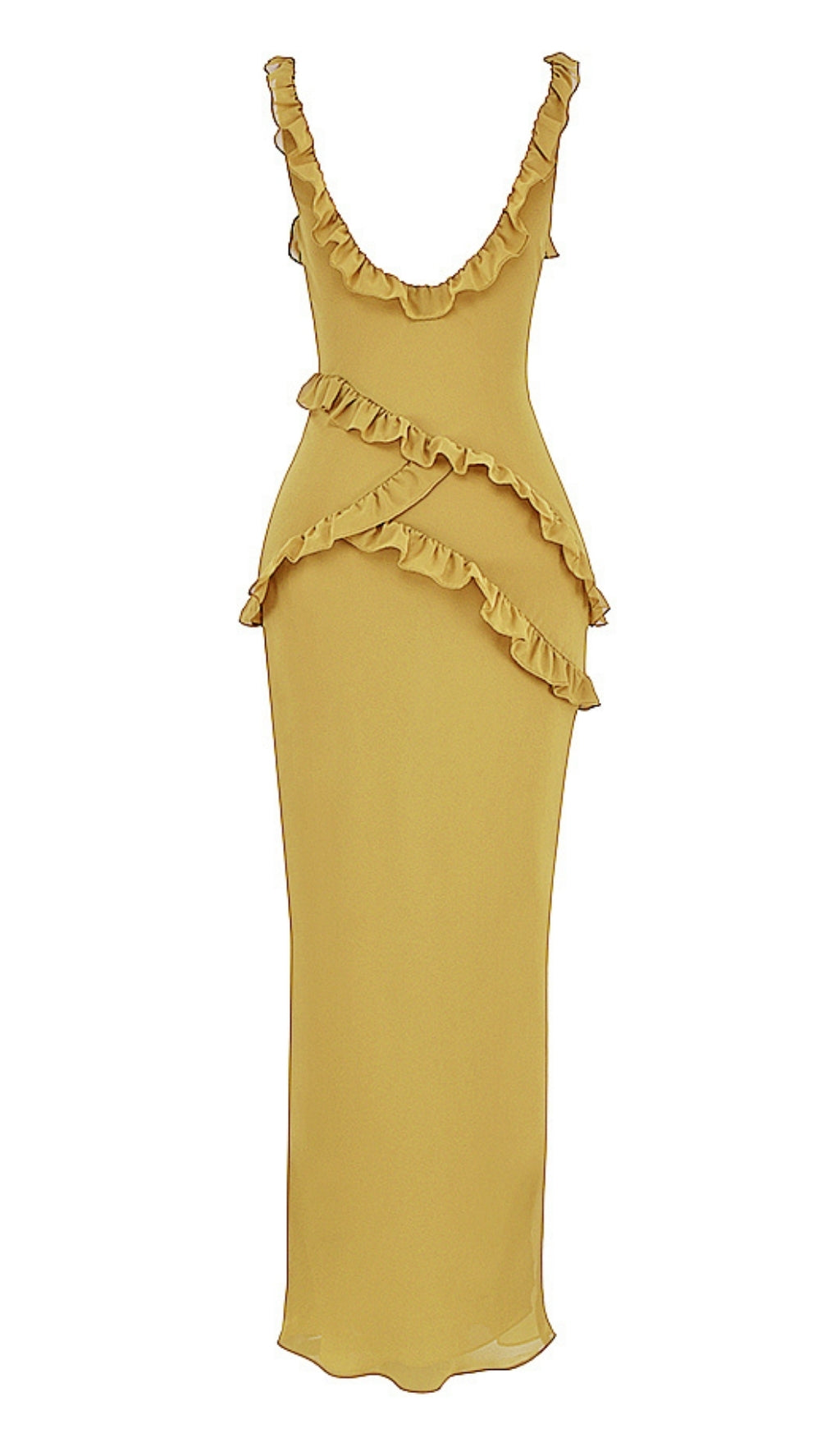 SPLIT MAXI DRESS IN GREEN Dresses styleofcb