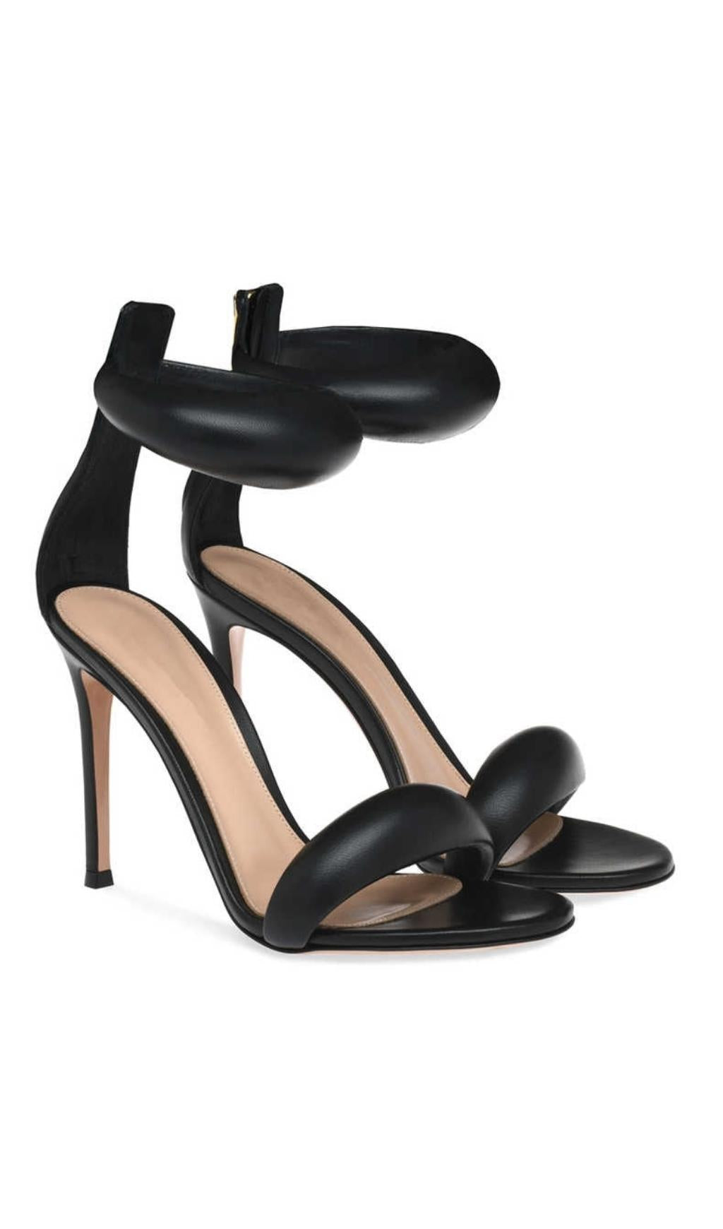 SHEEPSKIN STILETTO HIGH HEELS Shoes styleofcb 34 BLACK