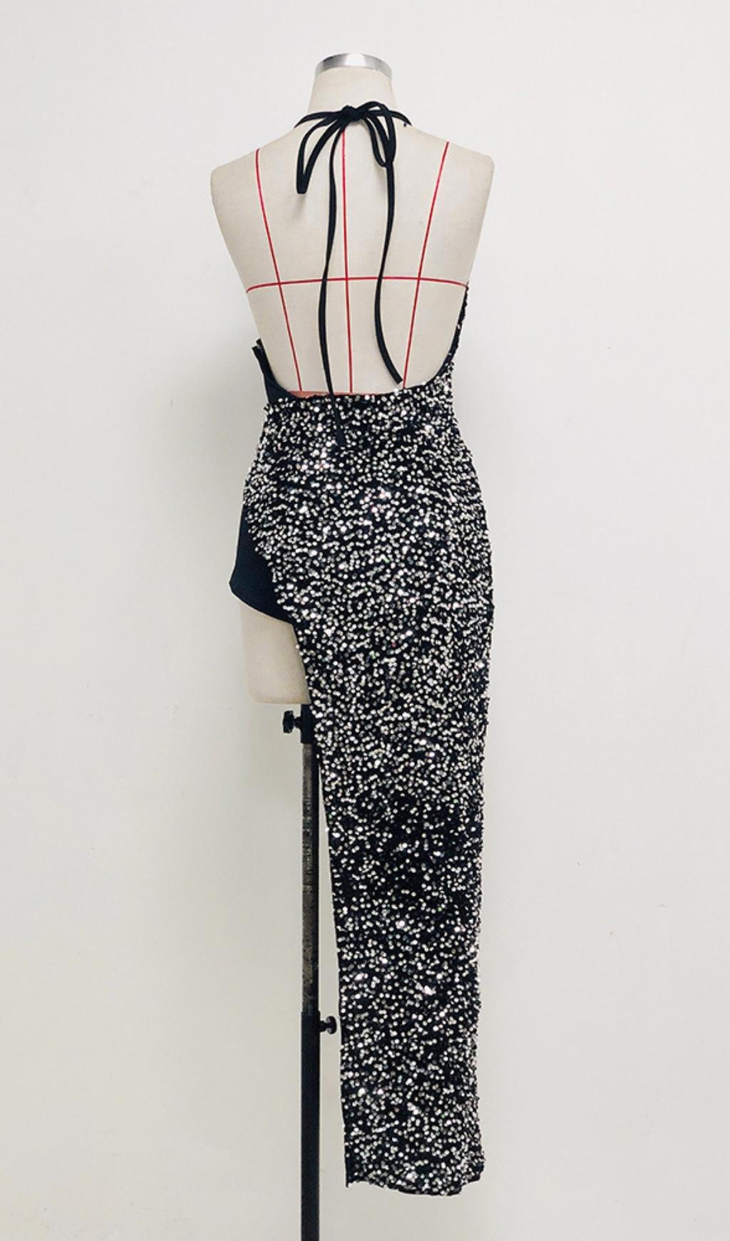 SEQUIN BANDAGE BACKLESS MINI DRESS Dresses styleofcb