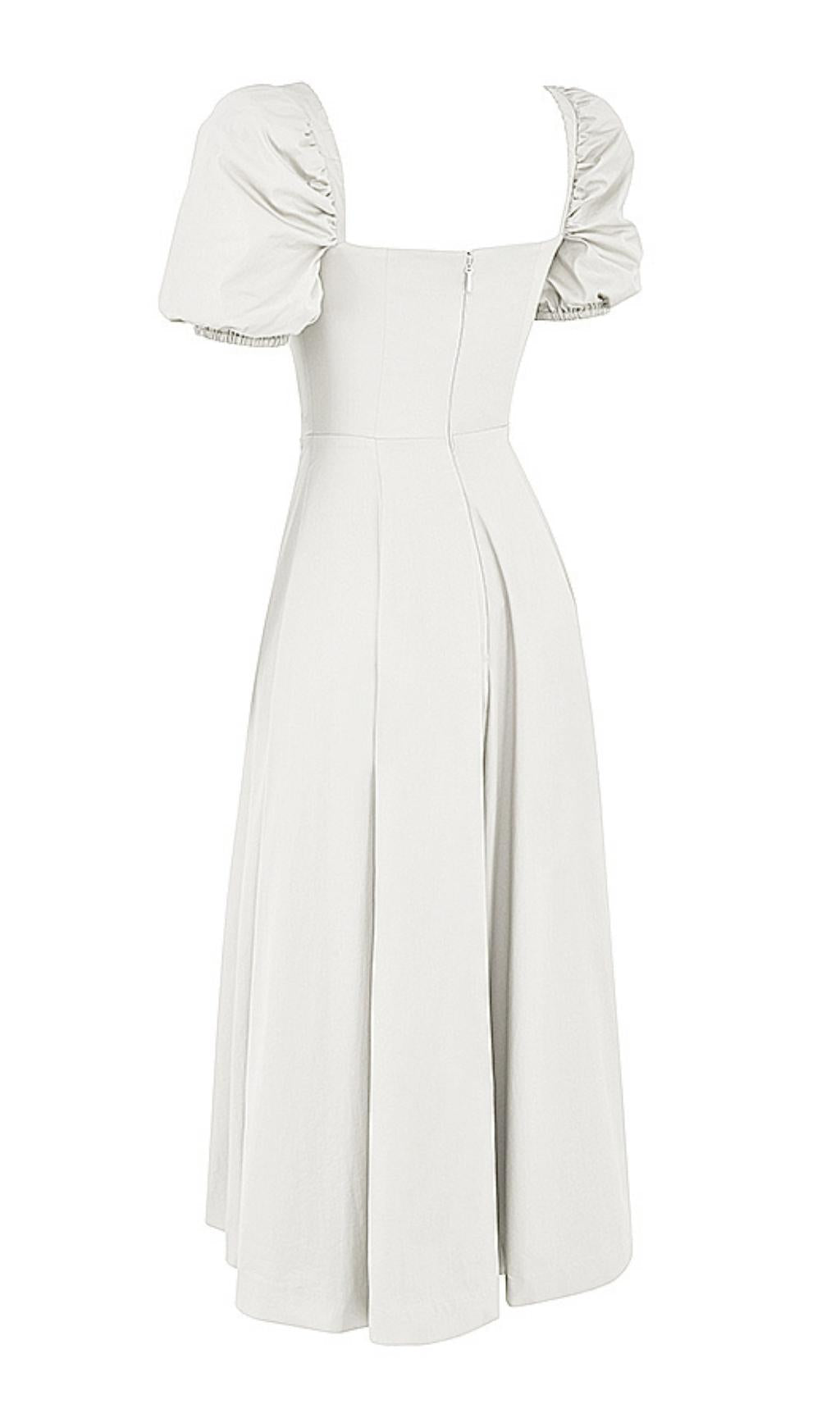 HIGH SPLIT MAXI DRESS IN WHITE styleofcb