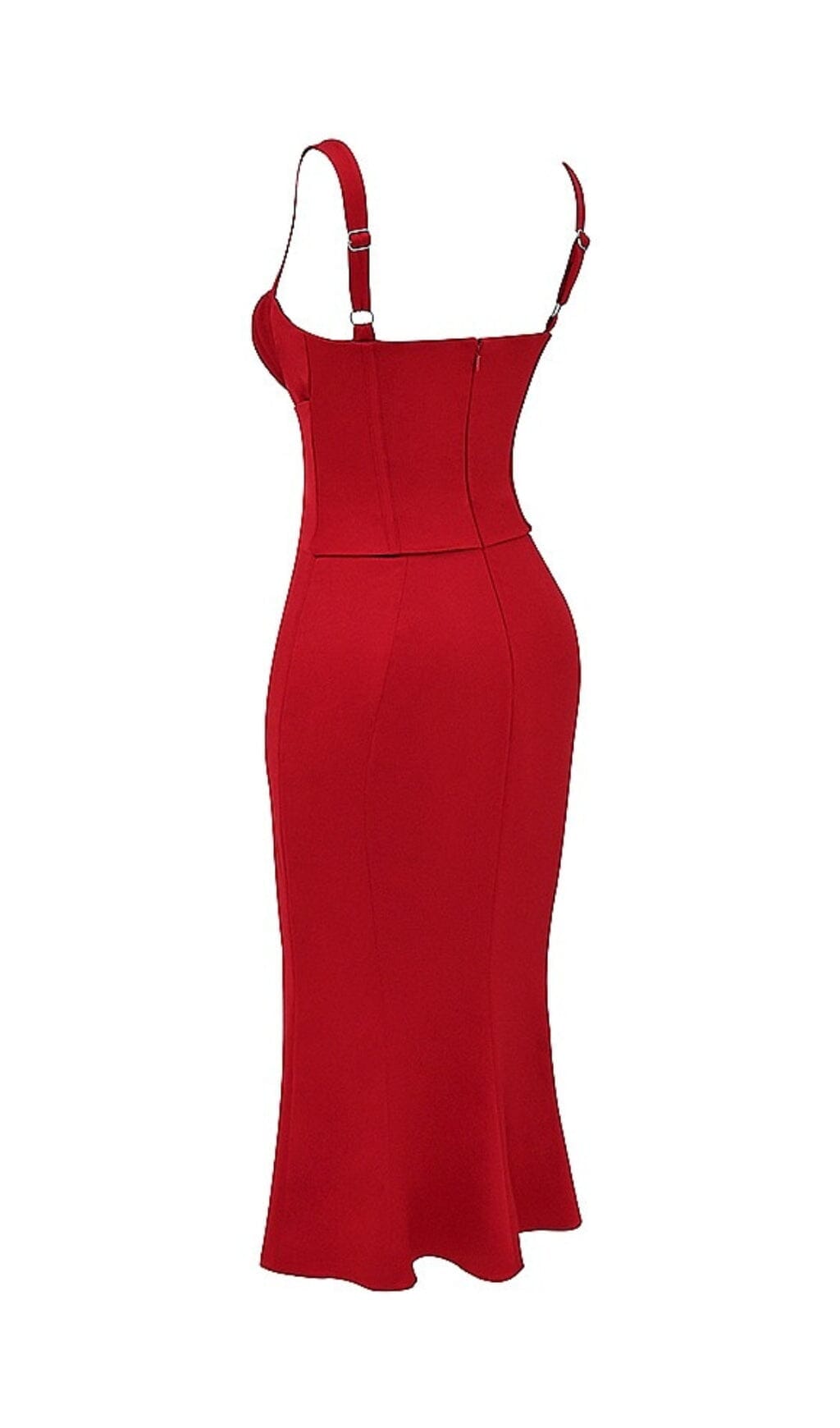 RED ROSE CORSET DRESS