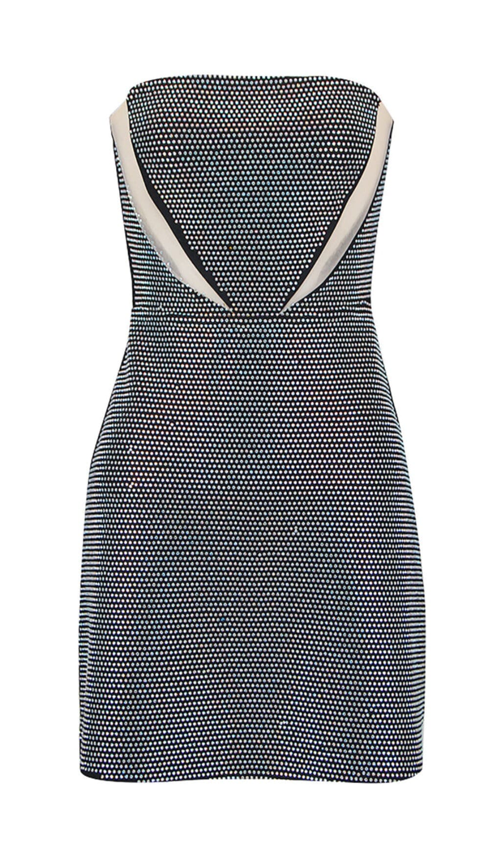 BANDEAU MESH BEADED MINI DRESS Sequins Dress styleofcb