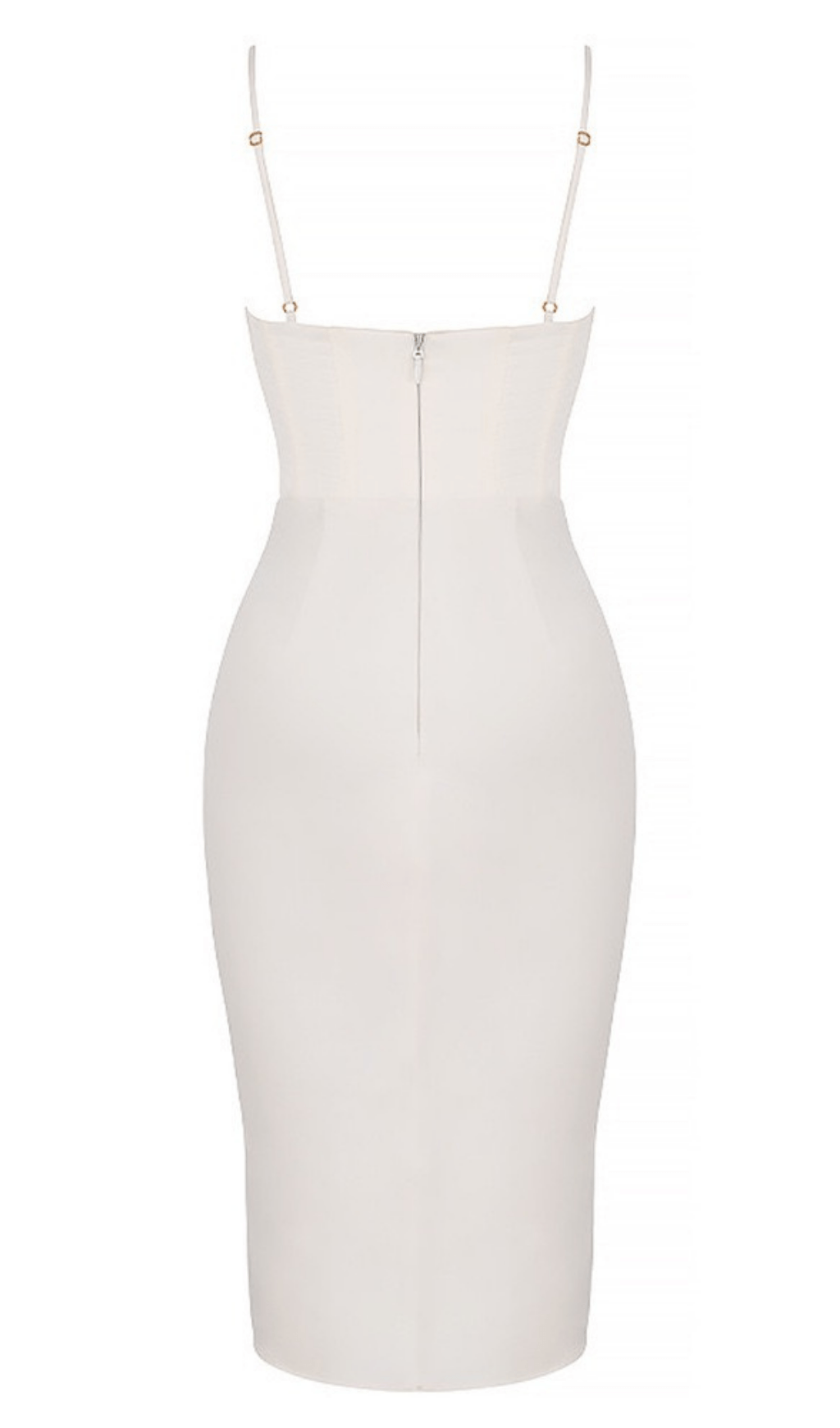 CORSET MIDI DRESS IN WHITE styleofcb