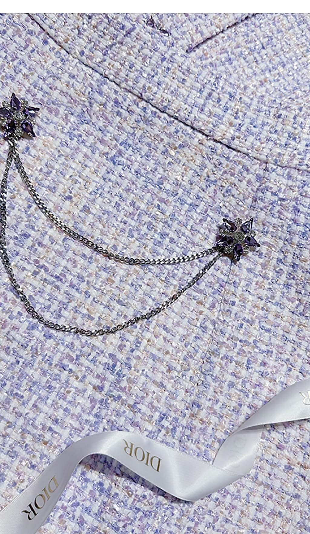 CRYSTAL EMBELLISHED TWO PIECE IN LILAC