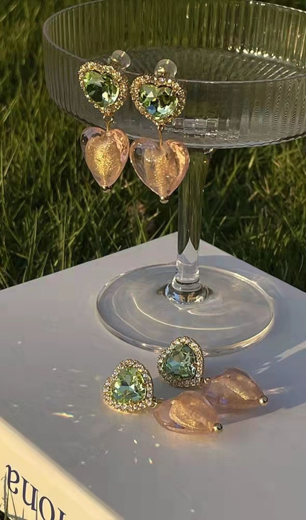 CRYSTAL HEART SHAPED EARRINGS Earrings styleofcb
