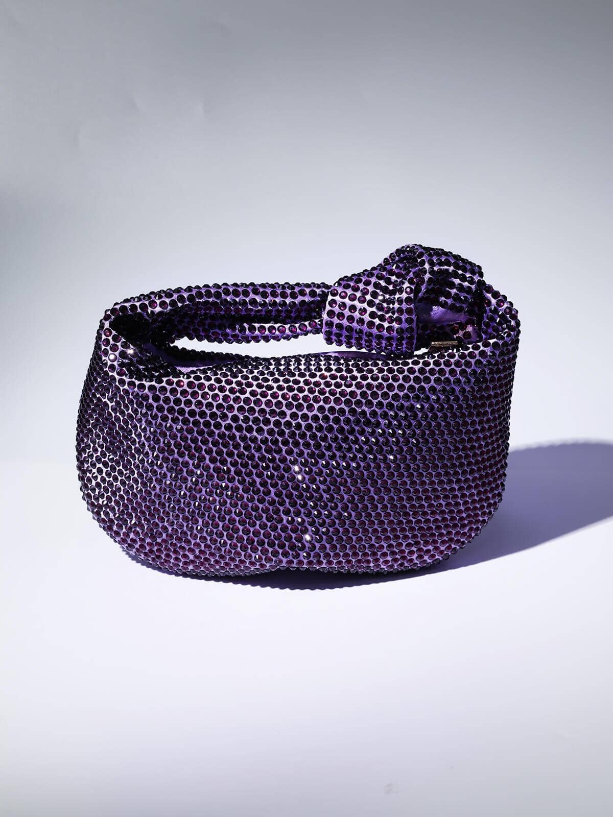 EMBELLISHED TOTE BAG IN PURPLE Bags Oh CICI