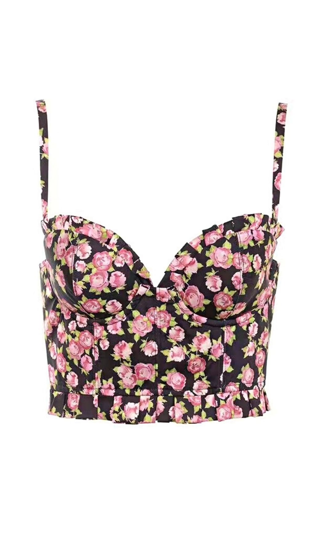 FLOWER PRINTED CAMISOLE Shirts & Tops styleofcb