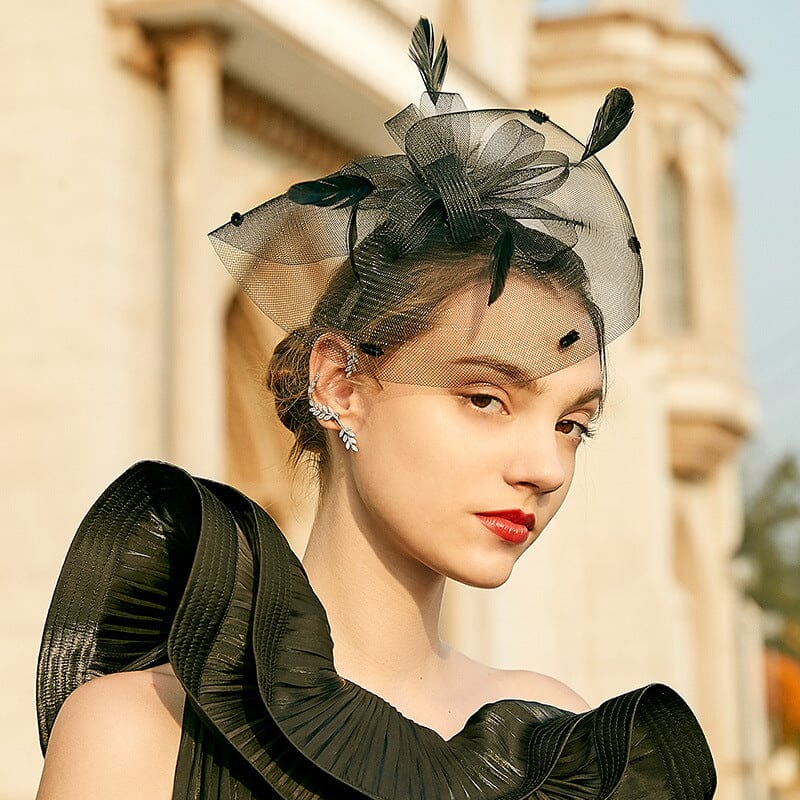 RETRO HEMP YARN FEATHER FASCINATORS styleofcb