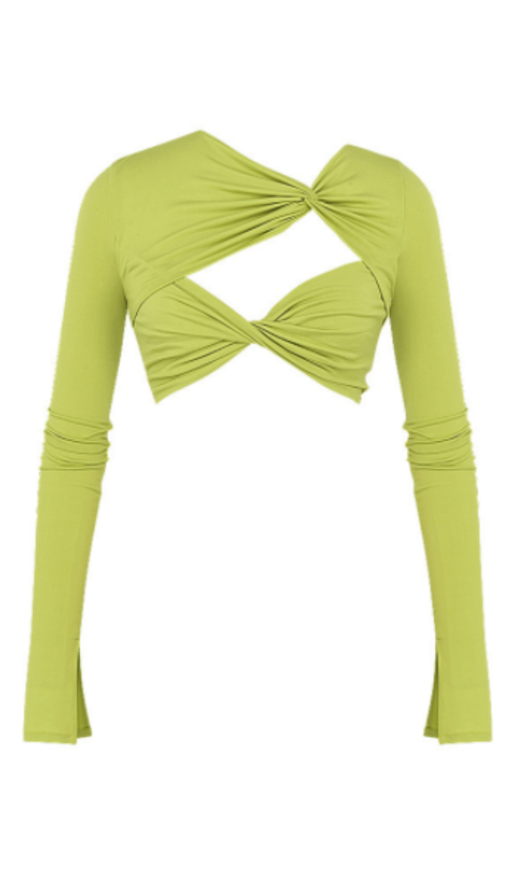 Hollow navel pleated top styleofcb