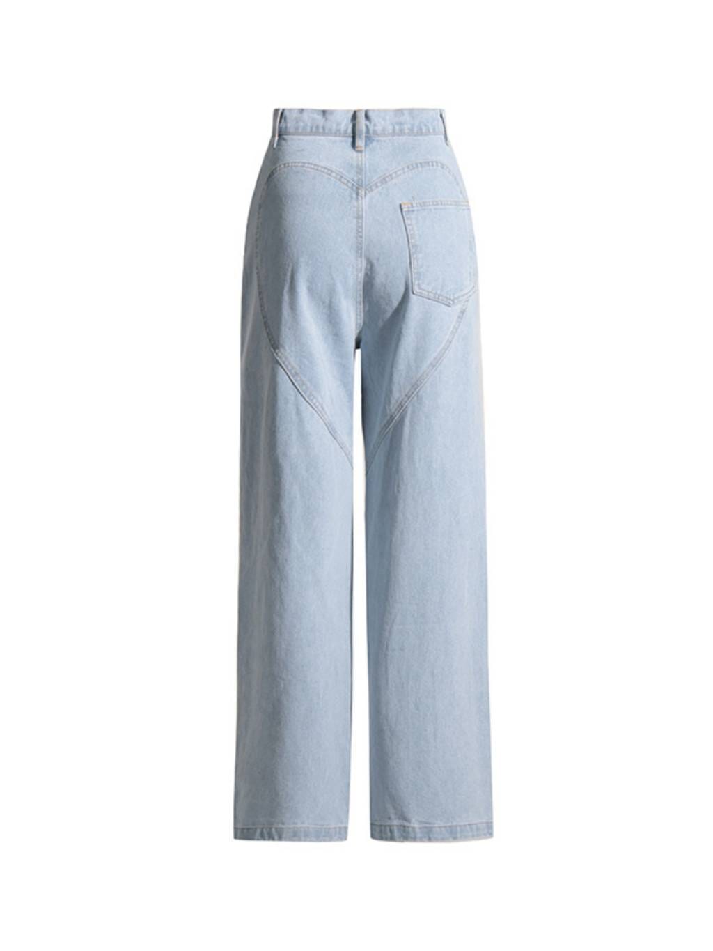EMBELLISHED CUTOUT DENIM PANTS Pants styleofcb