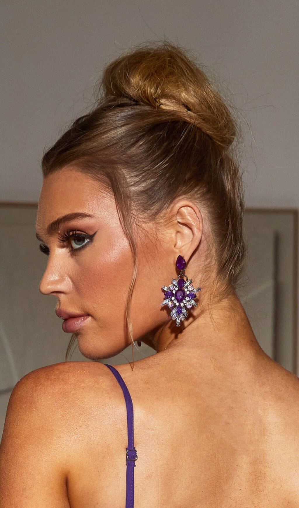 DIAMANTE DROP EARRINGS Earrings Oh CICI