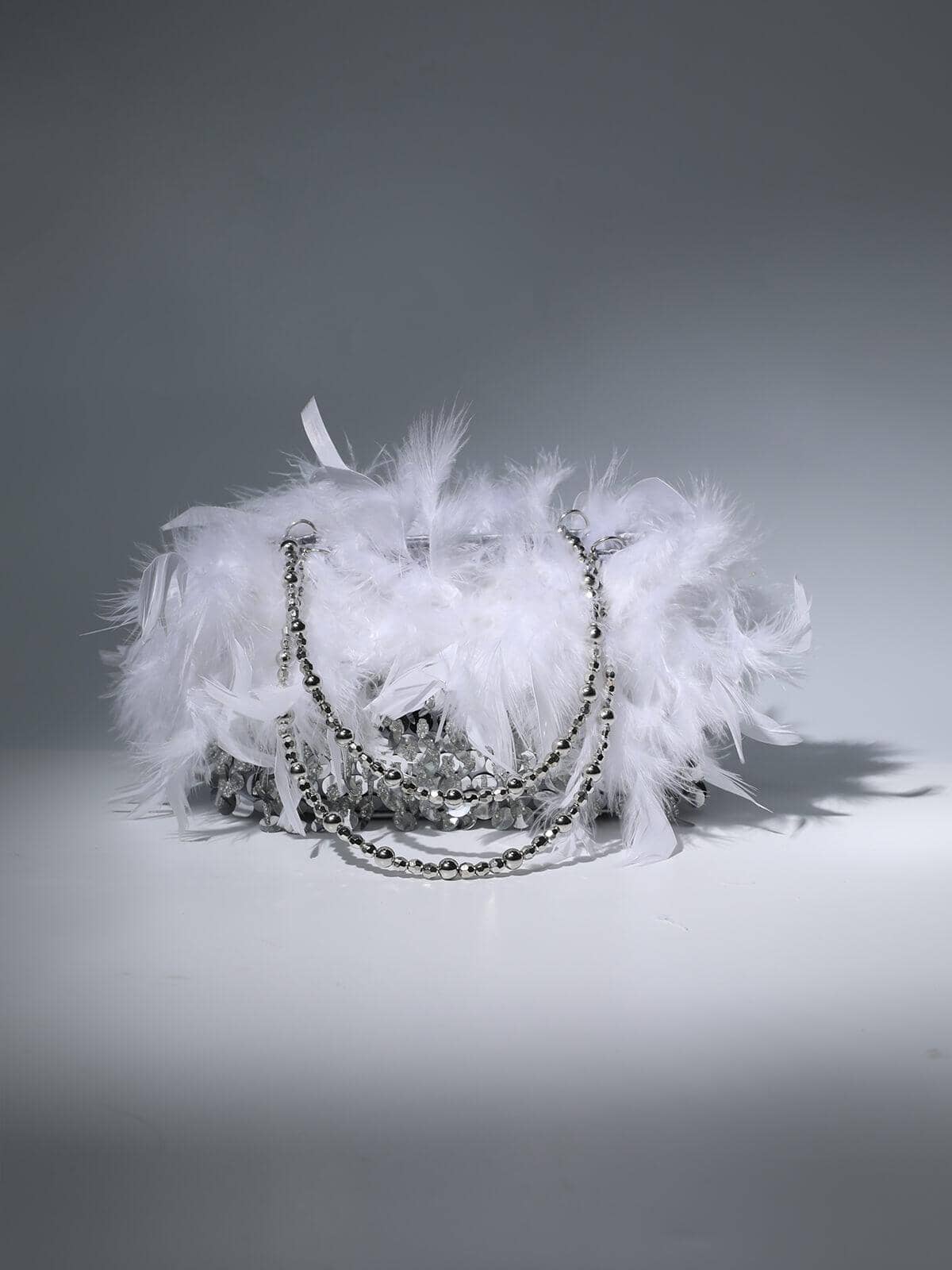 SEQUIN FEATHER SHOULDER BAG Bags Oh CICI