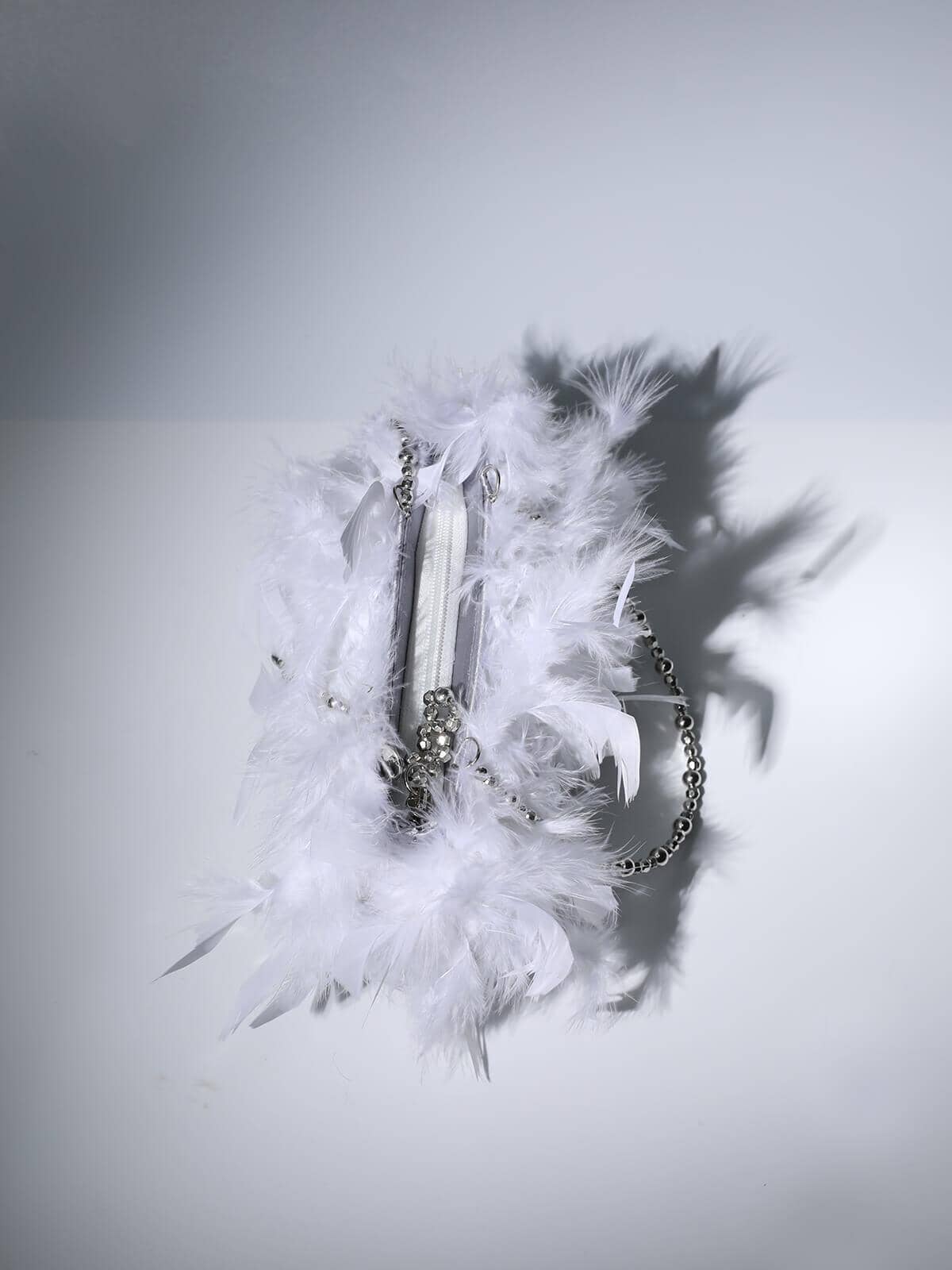 SEQUIN FEATHER SHOULDER BAG Bags Oh CICI