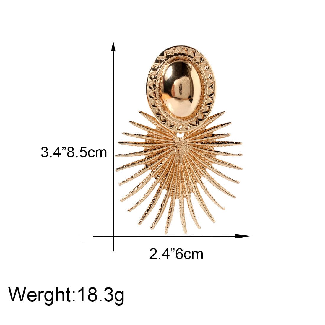 GOLD EARRING Earrings Oh CICI