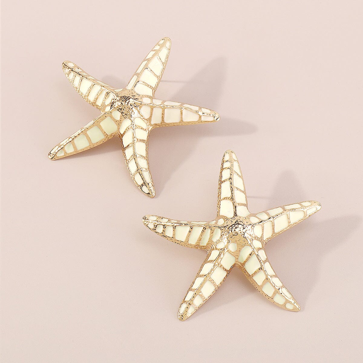 STARFISH EARRINGS IN BEIGE Earrings styleofcb
