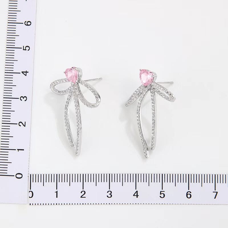 CRYSTAL BOWKNOT EARRINGS Earrings styleofcb