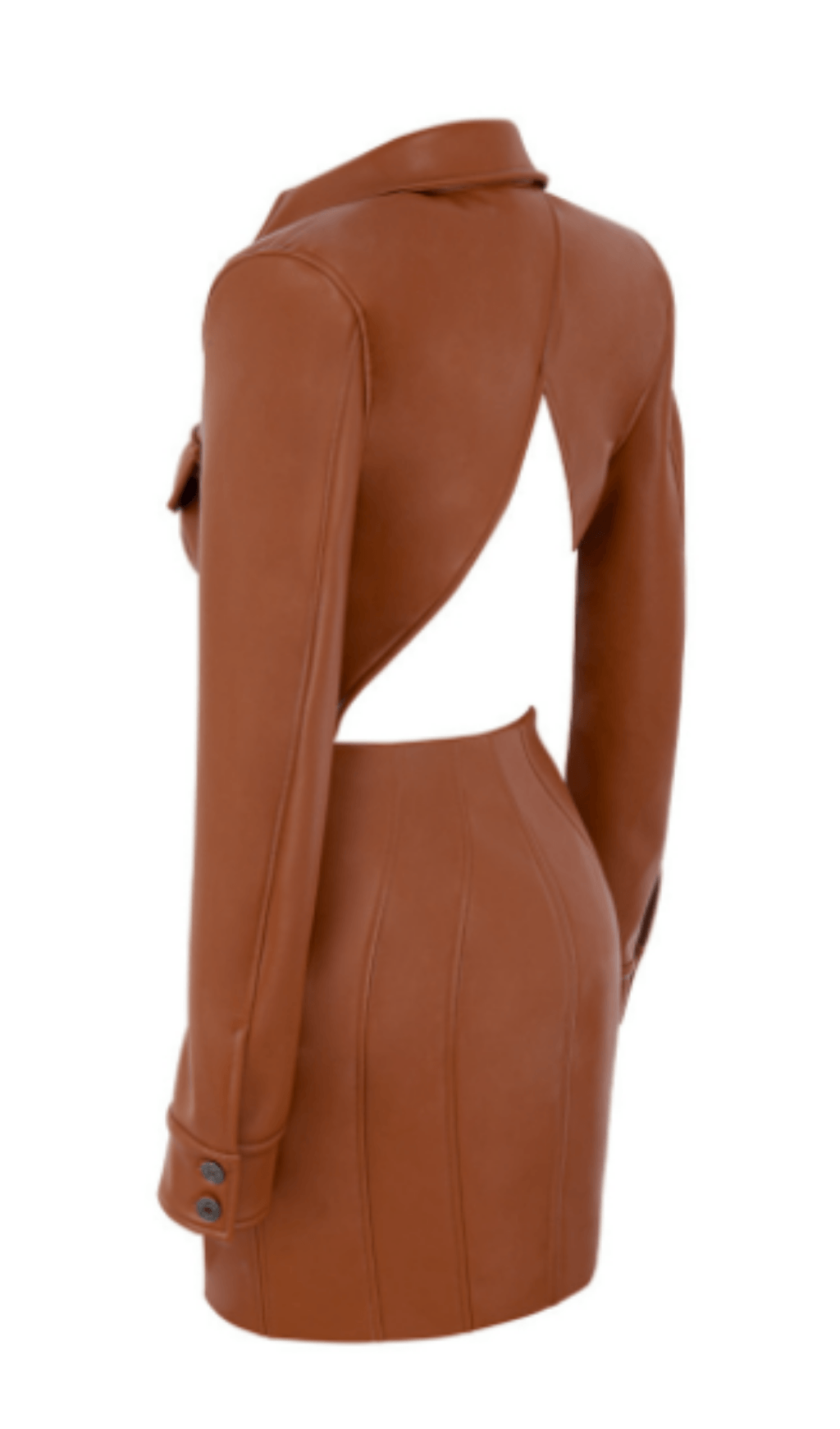 PU leather high waist dress styleofcb