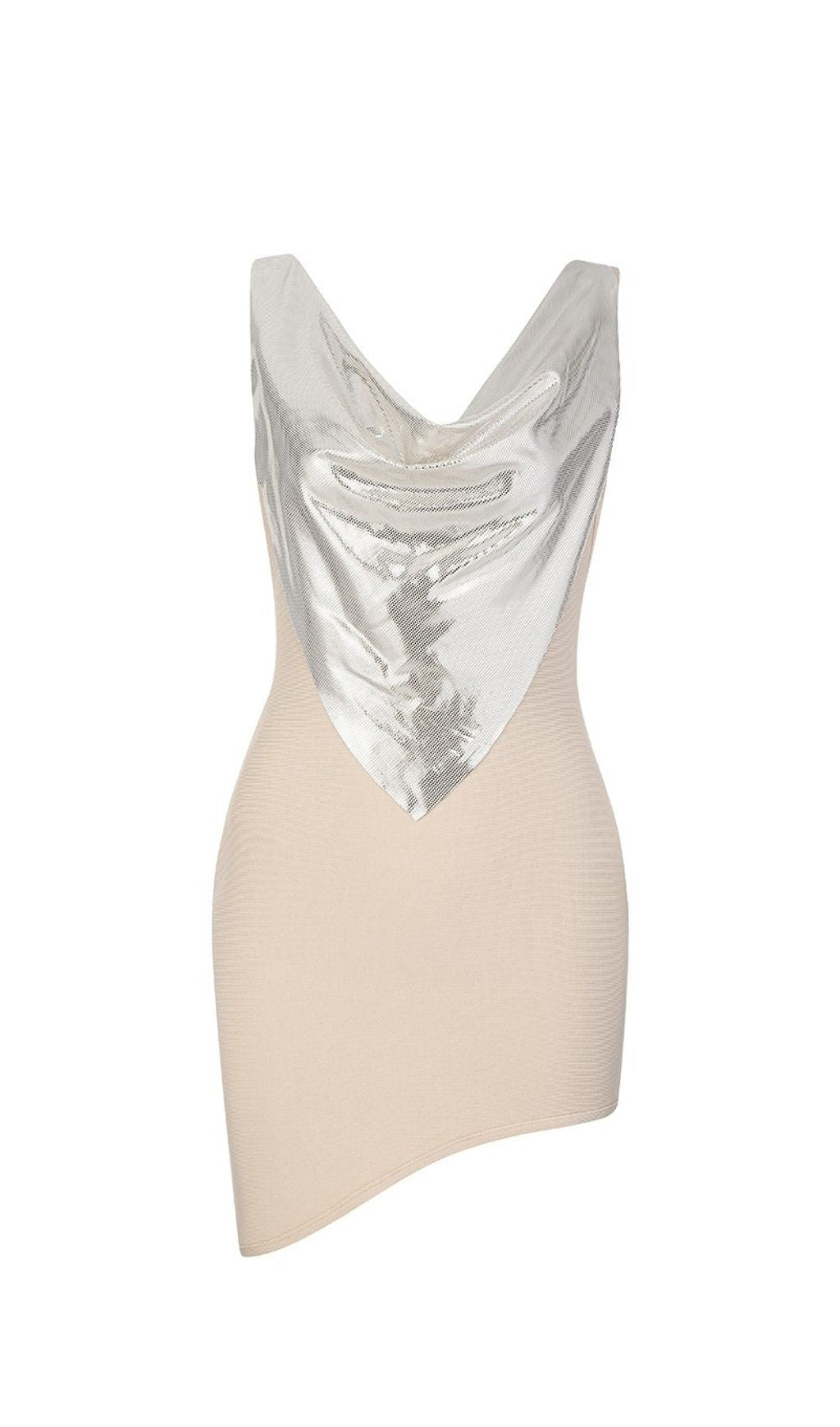 SEQUIN ASYMMETRIC BANDAGE MINI DRESS Dresses styleofcb