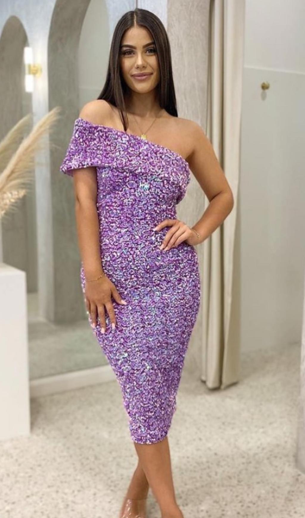 SEQUIN STRAPLESS MIDI DRESS IN PINK Dresses styleofcb