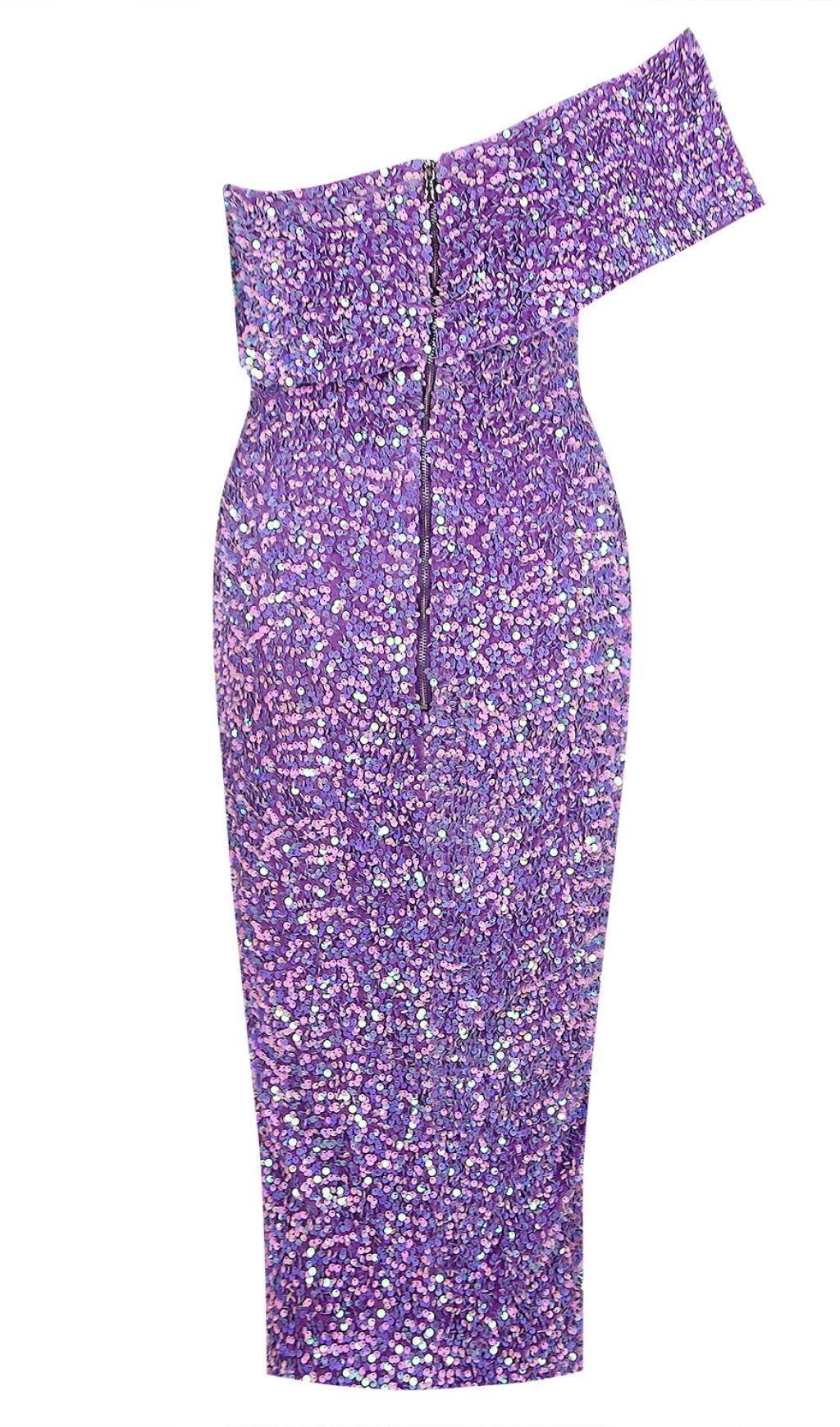 SEQUIN STRAPLESS MIDI DRESS IN PINK Dresses styleofcb